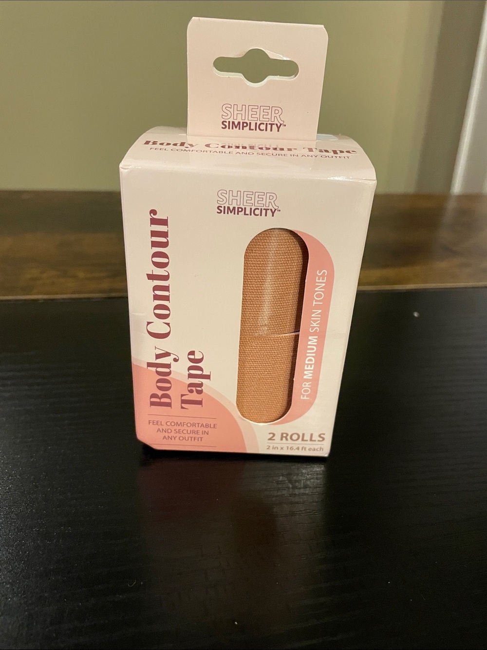 Body contour tape, for holding boobies, taping belly, criss cross diastasis
